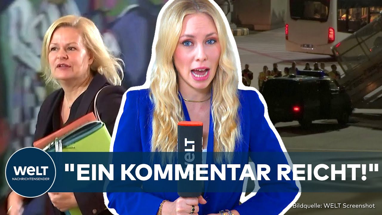 DEUTSCHLAND: Terrorunterstützer sollen abgeschoben werden können! Faeser-Gesetz heute im Bundestag!