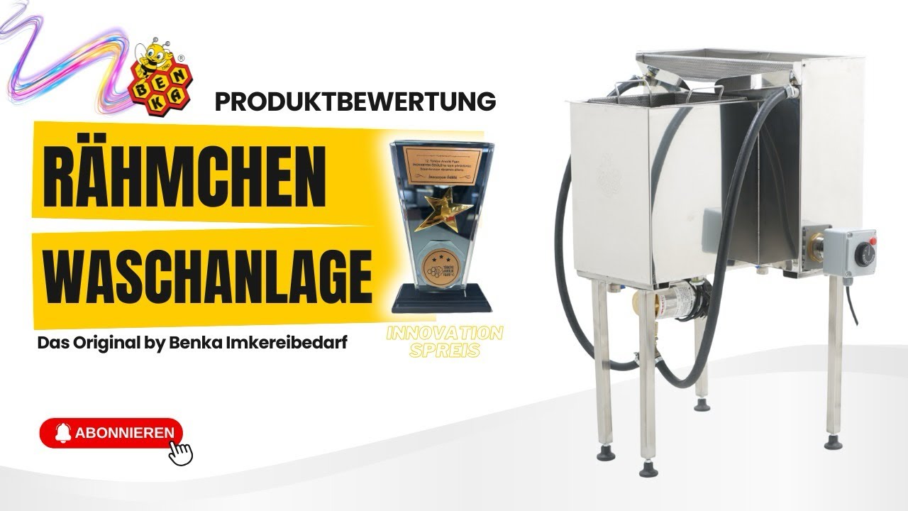 Die Zukunft der Bienenhaltung - Rähmchenwaschanlage