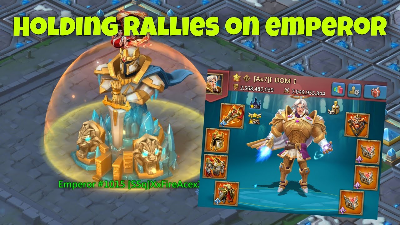Lords Mobile - Defeating other emepror accounts on forts with DOM. Emperor war. Part 2