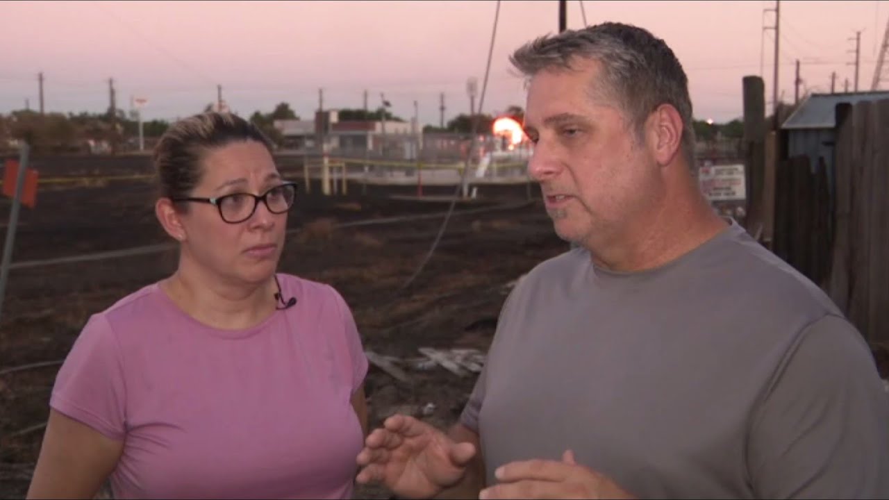 Family returns to 'extensive damage' after Deer Park's intense pipeline fire