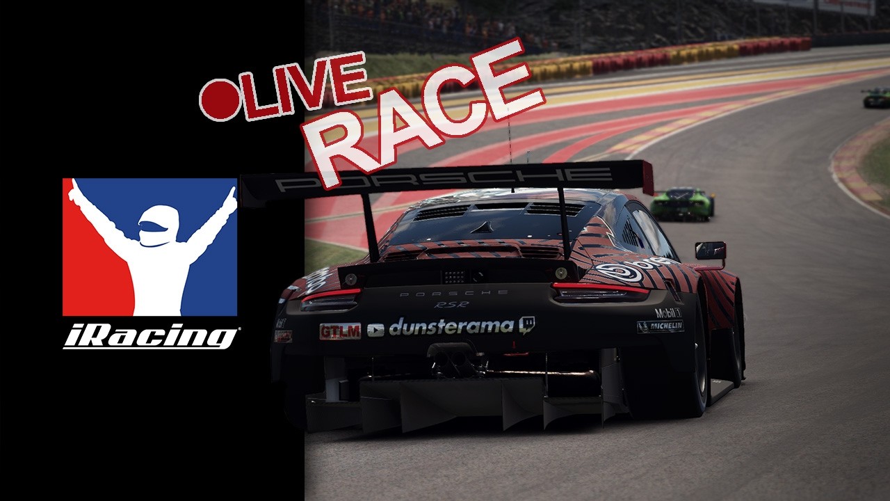 🔴 iRacing - GTE at Spa-Francorchamps - week 13 #dunsterama  #iracing - English - Croatian