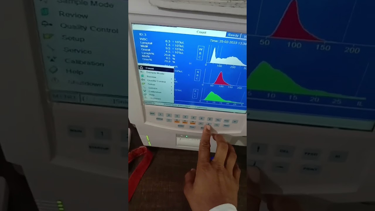 mindray BC 3000plus band karna sikhe