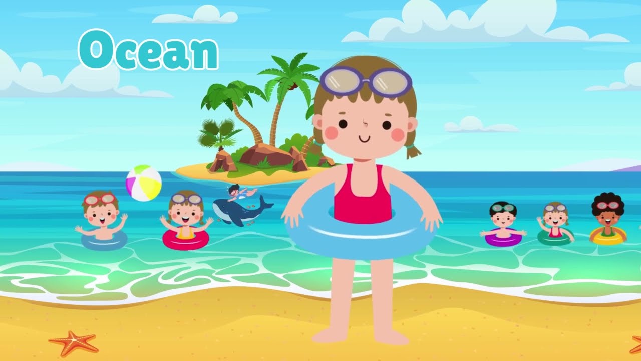Learn Beach Vocabulary for Kids | Fun English Words for Toddlers