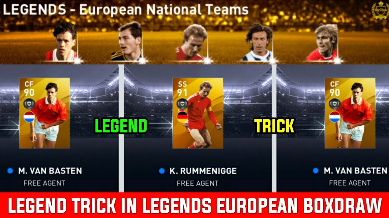 How To Get LEGEND From LEGENDS - European National Teams Box Draw || Pes 2020 Mobile