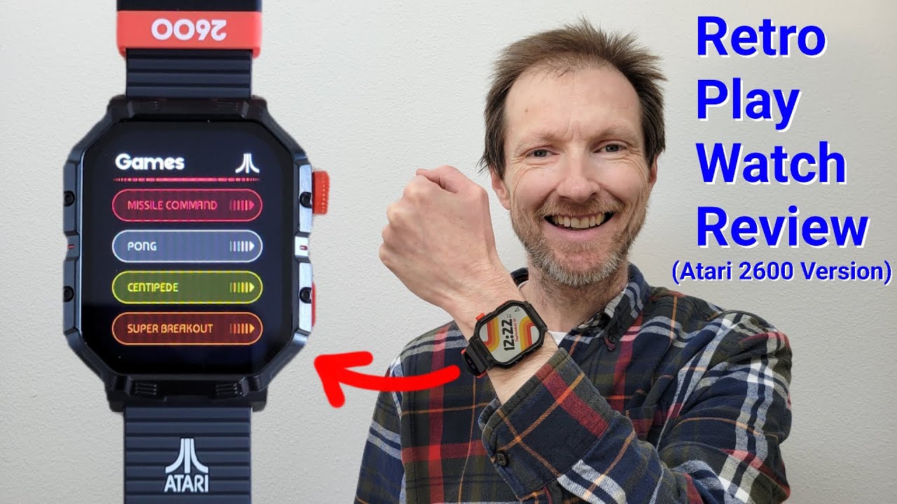 Atari 2600 Themed Watch With 4 Games!