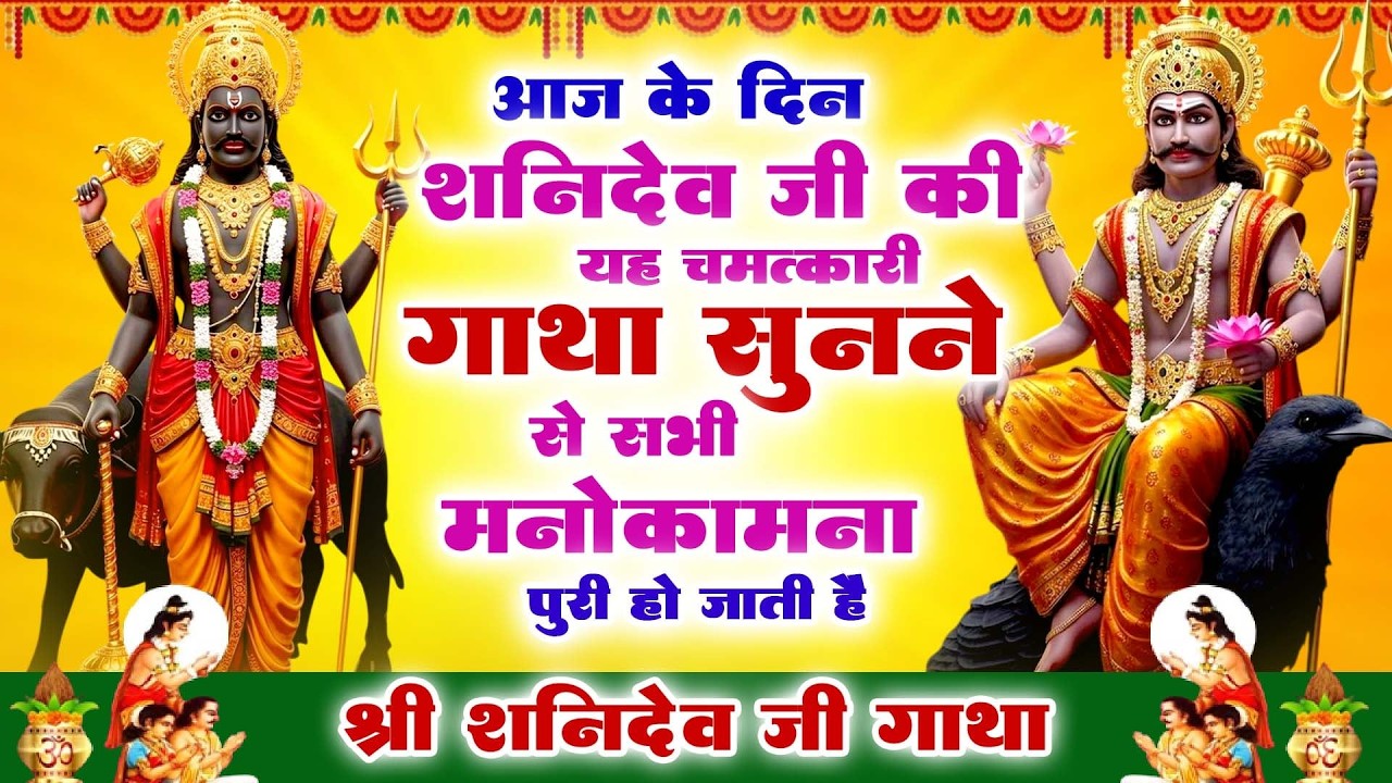 आज के दिन शनिदेव जी की यह चमत्कारी गाथा सुनने से सभी मनोकामना पूरी हो जाती है~शनिवार भक्ति गाथा