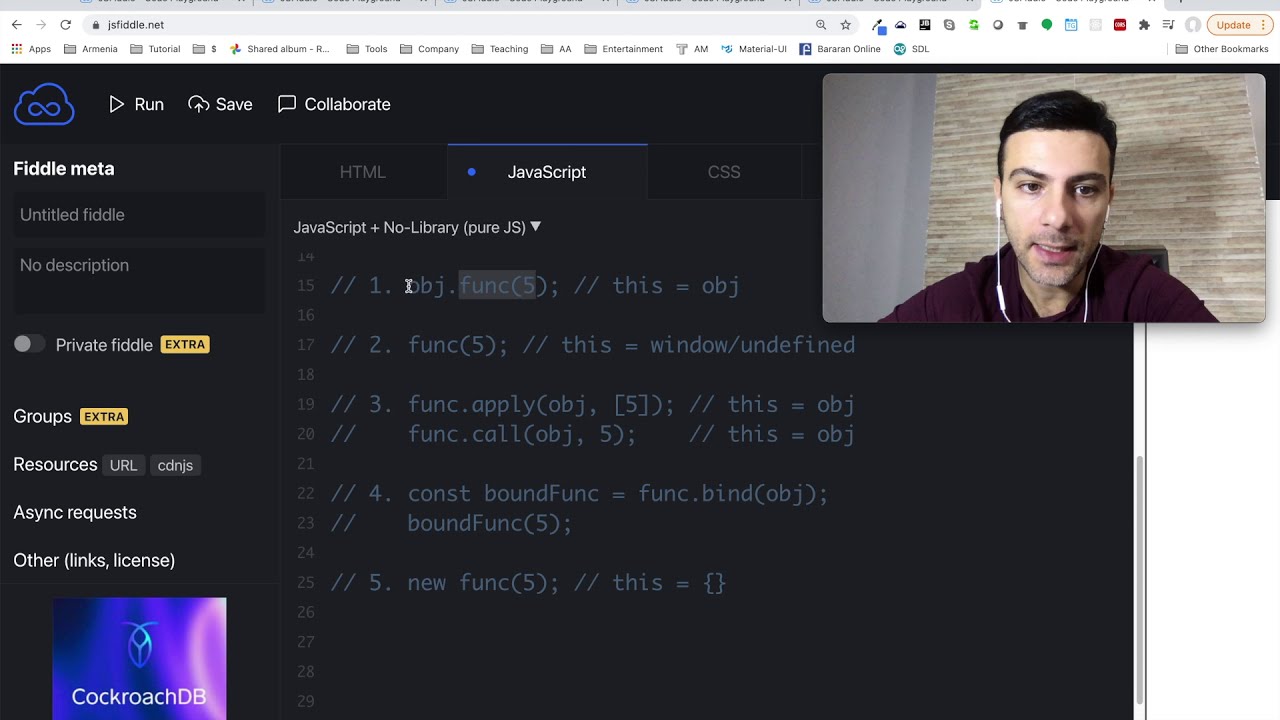 Javascript - Վարժություն (this)