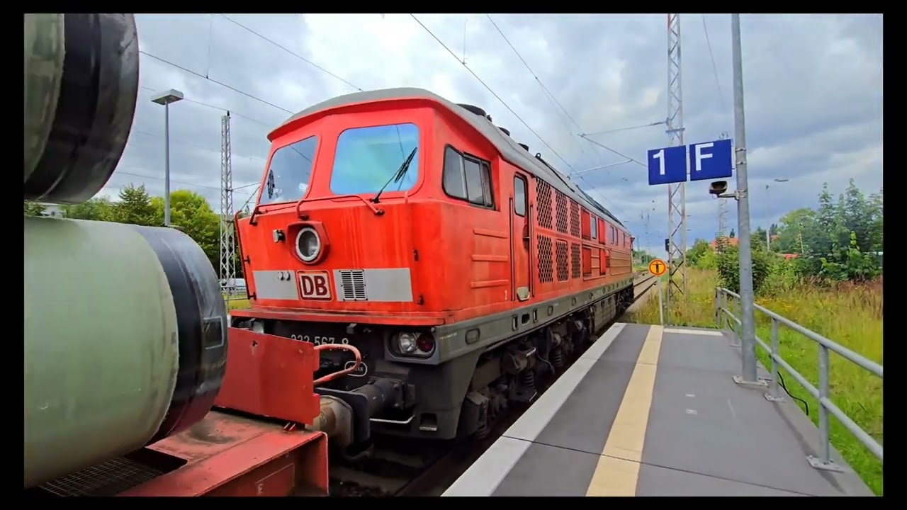 232 567 bei der Ausfahrt