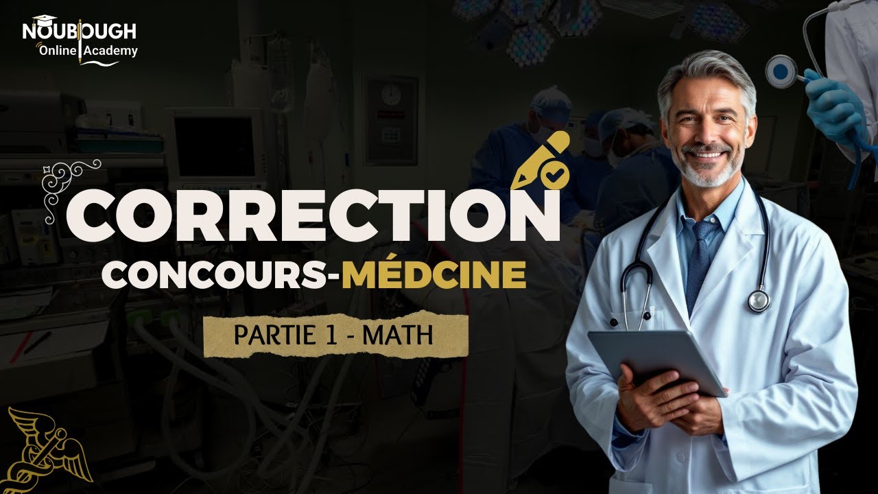 CORRECTION : CONCOURS MÉDCINE 2025 / PARTIE 1 . MATH