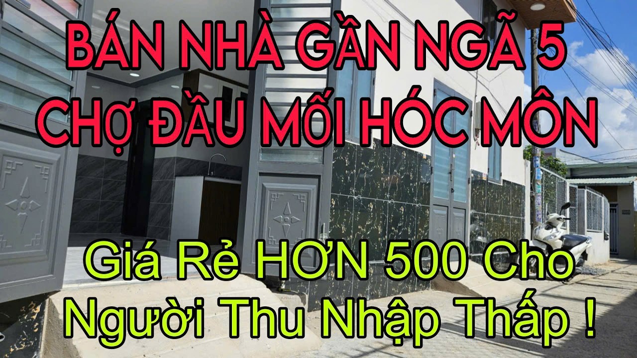 🏡 NH&Agrave; MỚI Ở NGAY TẠI ẤP 3 B&Agrave; ĐIỂM H&Oacute;C M&Ocirc;N, NG&Atilde; 5 CHỢ ĐẦU MỐI , TRẦN VĂN MƯỜI 100m , GI&Aacute; SI&Ecirc;U R&Ecirc; CC