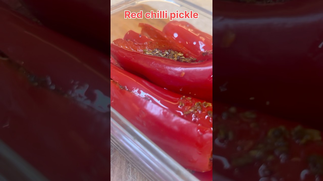 North Indian Red chilli Pickle 🌶️ # Indian pickle # pickle #food