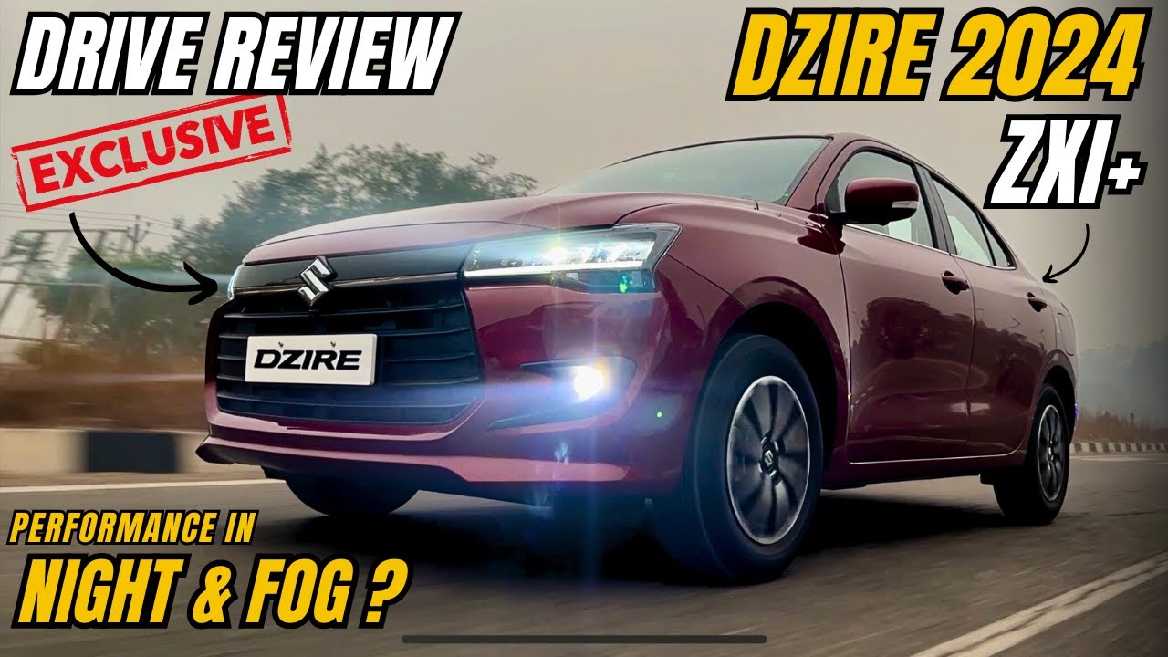 New Dzire 2024 Drive Review in Night  - Performance in Fog 🤔- Dzire ZXI Plus 2024  #dzire2024