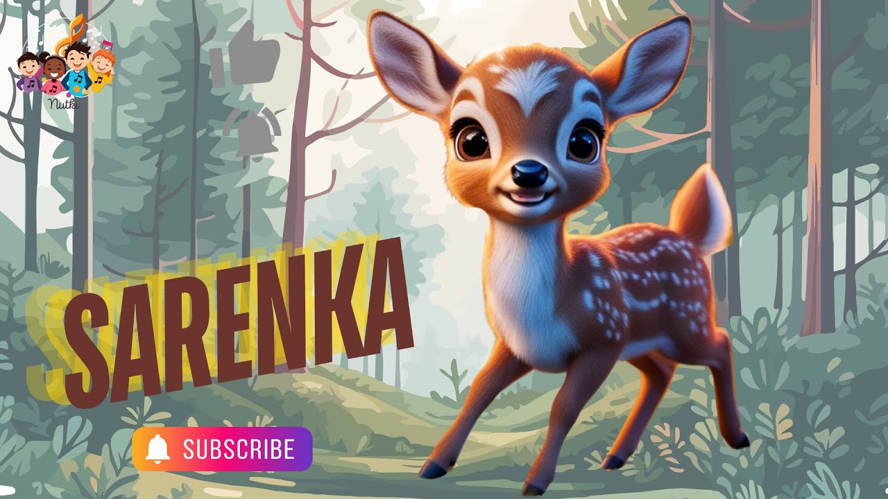 🦌🎵 Sarenka/  Piosenka dla Dzieci | Edukacyjna Zabawa w Lesie 🌳🎶