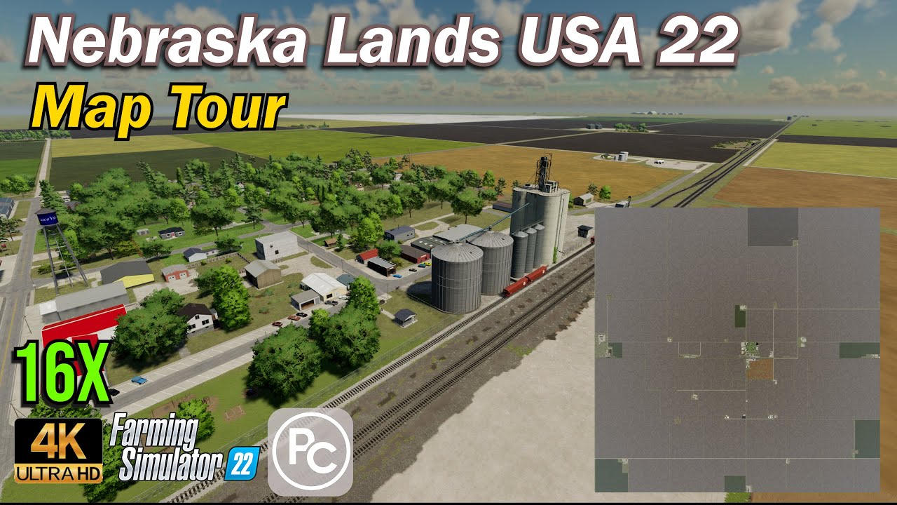 Nebraska Lands USA 22 | Map Tour | Farming Simulator 22
