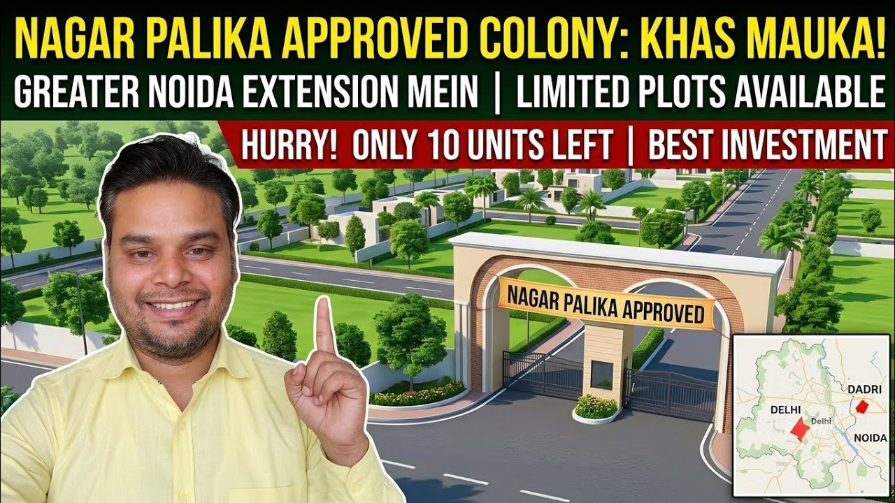 Dadri Greater Noida Me Nagar Palika Approved Colony Launch 🏡🫅...... #plots 