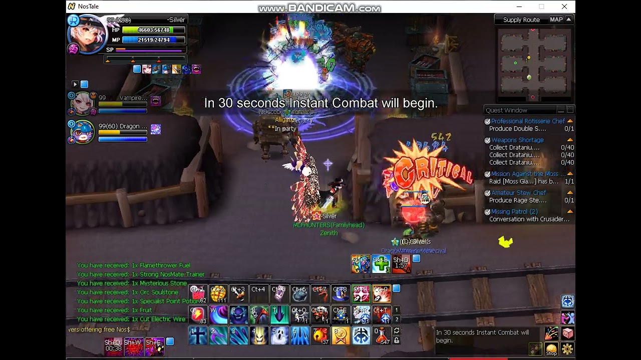 Nostale Eu Dragonveil c90 bot at act9 (Yumii1,Nablain) #2