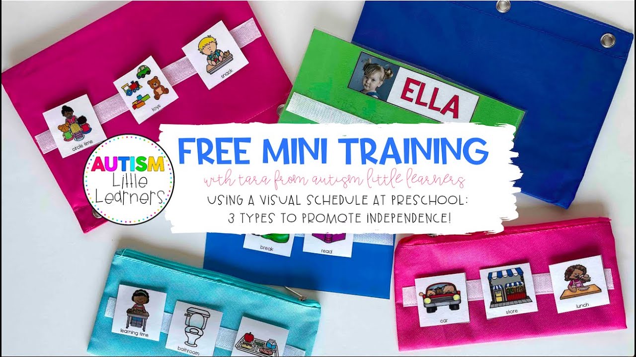 Using A Visual Schedule At Preschool: 3 Types To Promote Independence!