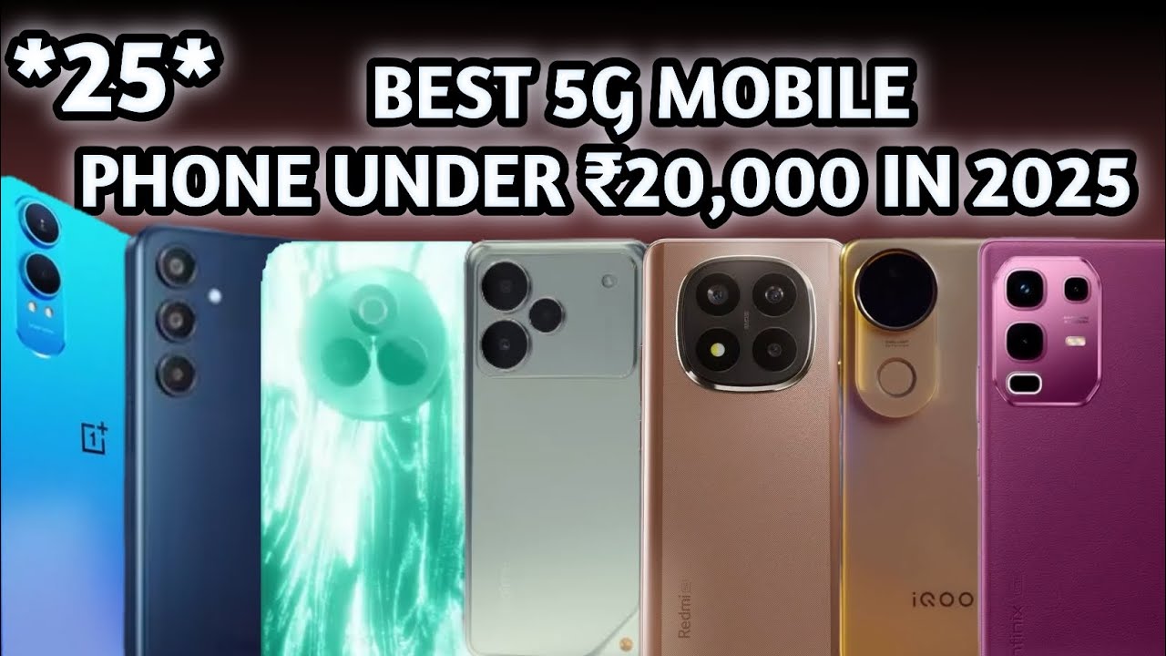 Best ☑️ *25* 5G Mobile Phones Under ₹20,000 In India 2025 | Top 