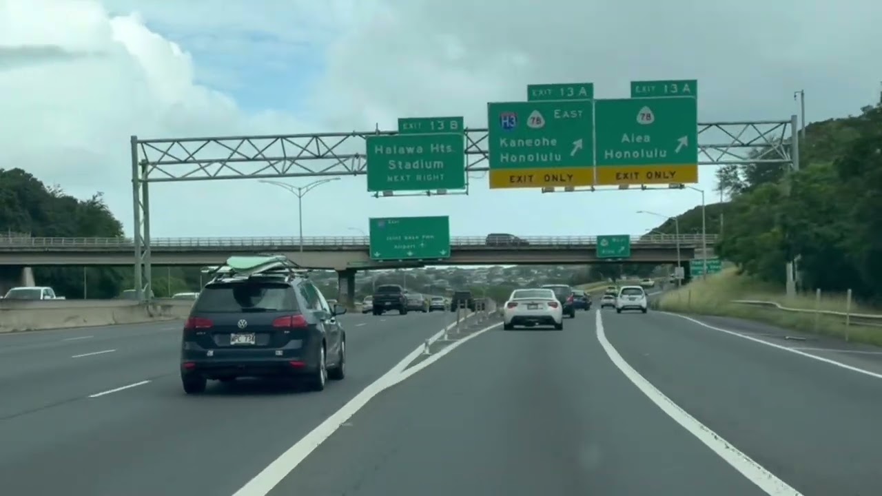 H2/H1 Freeway To Kaiser Moanalua 