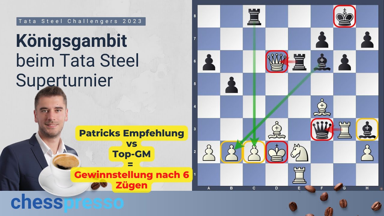 ☕ chesspresso #25 || Königsgambit im Tata Steel Superturnier