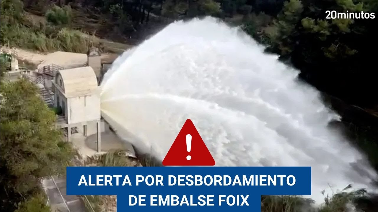 LLUVIA EN BARCELONA: alerta de desbordamiento del embalse Foix