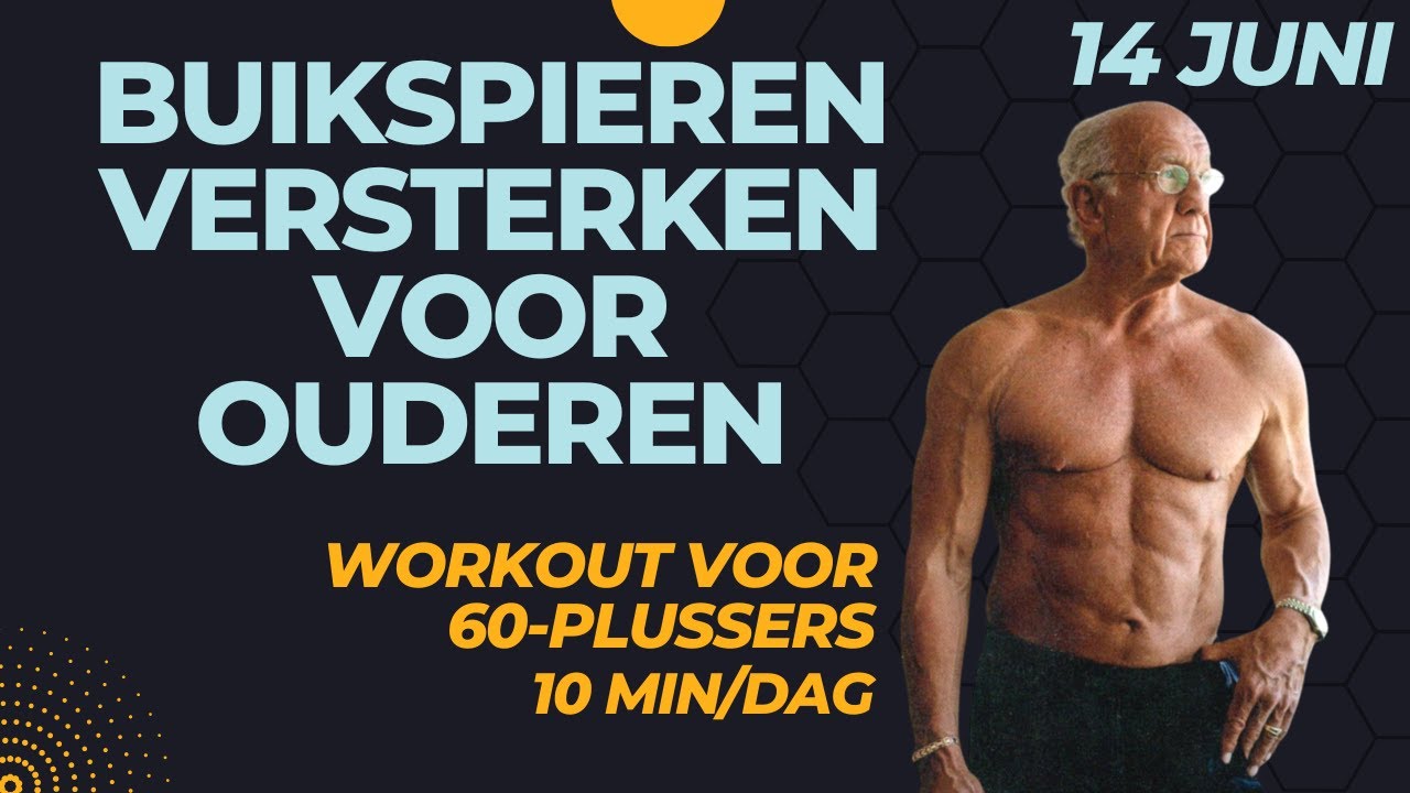 10 MIN BUIKSPIEREN voor OUDEREN (of beginners): minder rugpijn