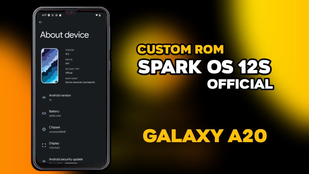 [ROM] Spark OS Official Android 12 - For Galaxy A20