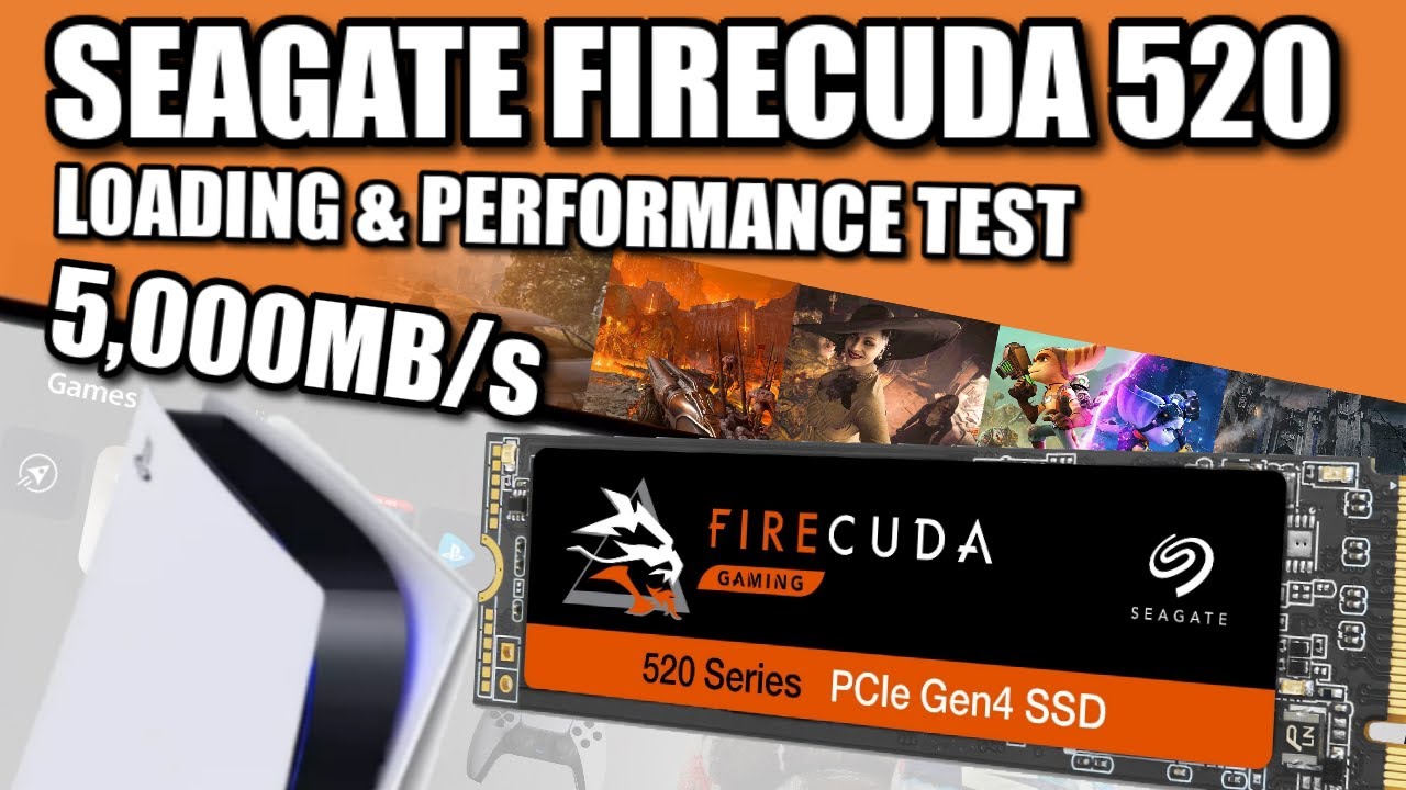 Seagate Firecuda 520 5000MB/s PS5 SSD Expansion Test
