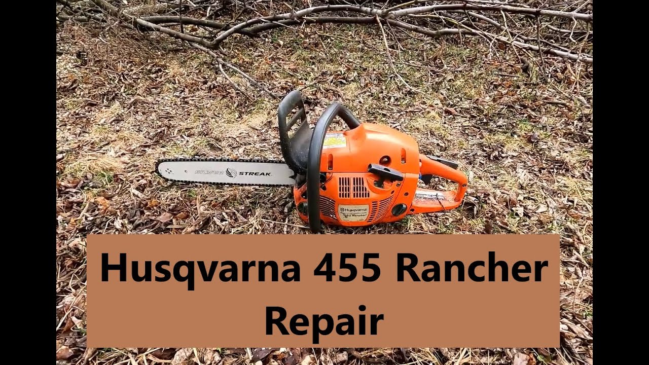 Husqvarna 455 Rancher Chainsaw Carburetor and fuel line repair.