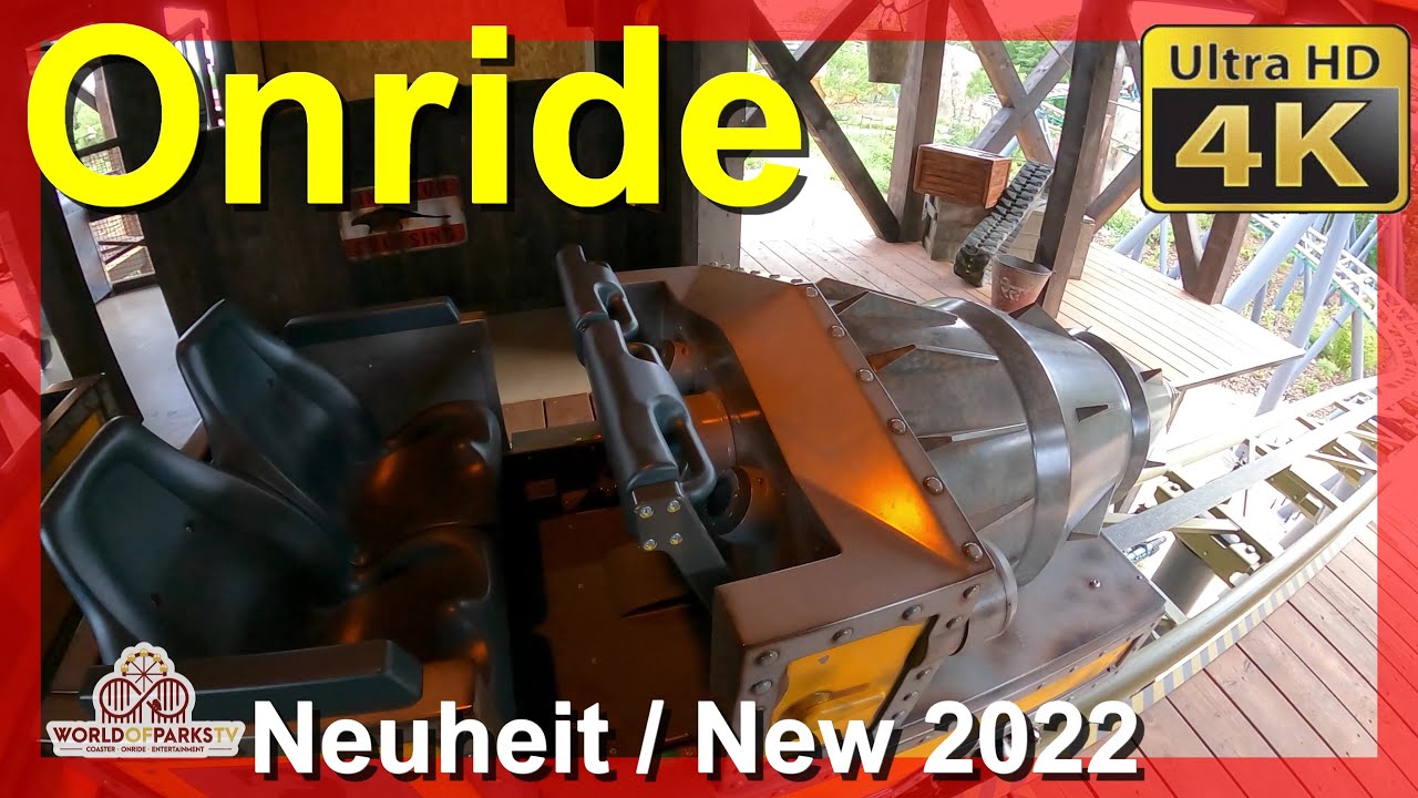 T-Rex Family Coaster (ONRIDE POV) Djurs Sommerland 2022 Novelty – Mack Rides Powered Coaster 1st Row