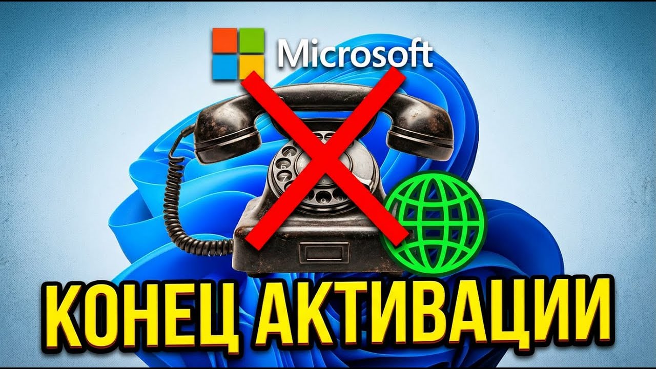 Microsoft отключает телефонную активацию Windows