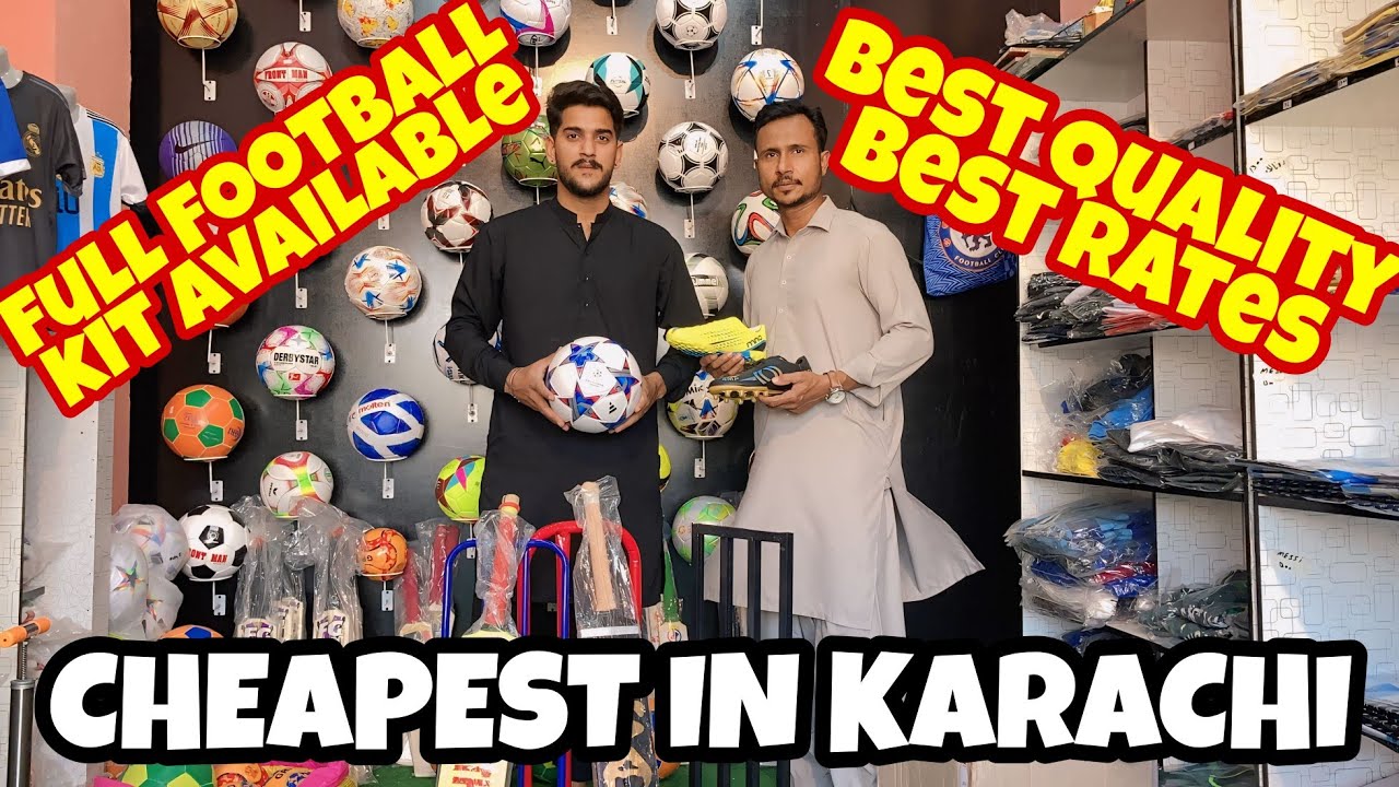 Cheapest Football items in Karachi ft.Football Gear | Ahmish Vlogs