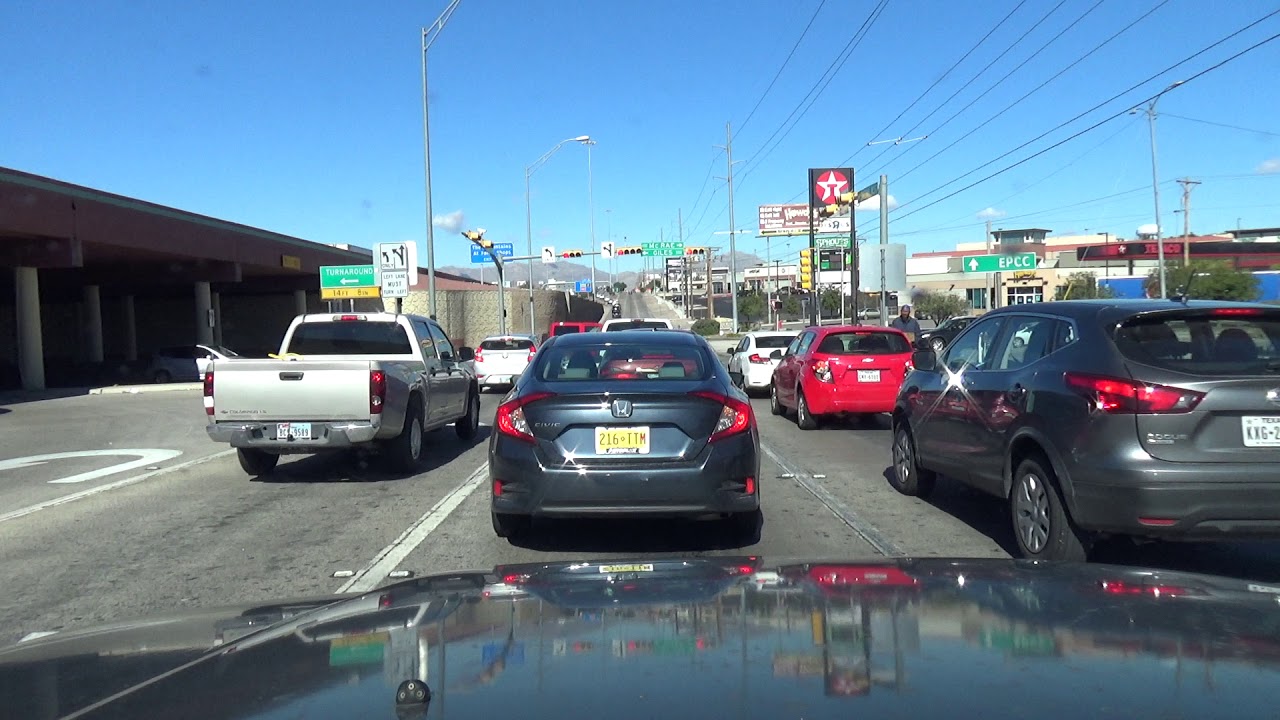 Driving from Starbucks Lee Trevino to Cielo Vista Mall El Paso, TX