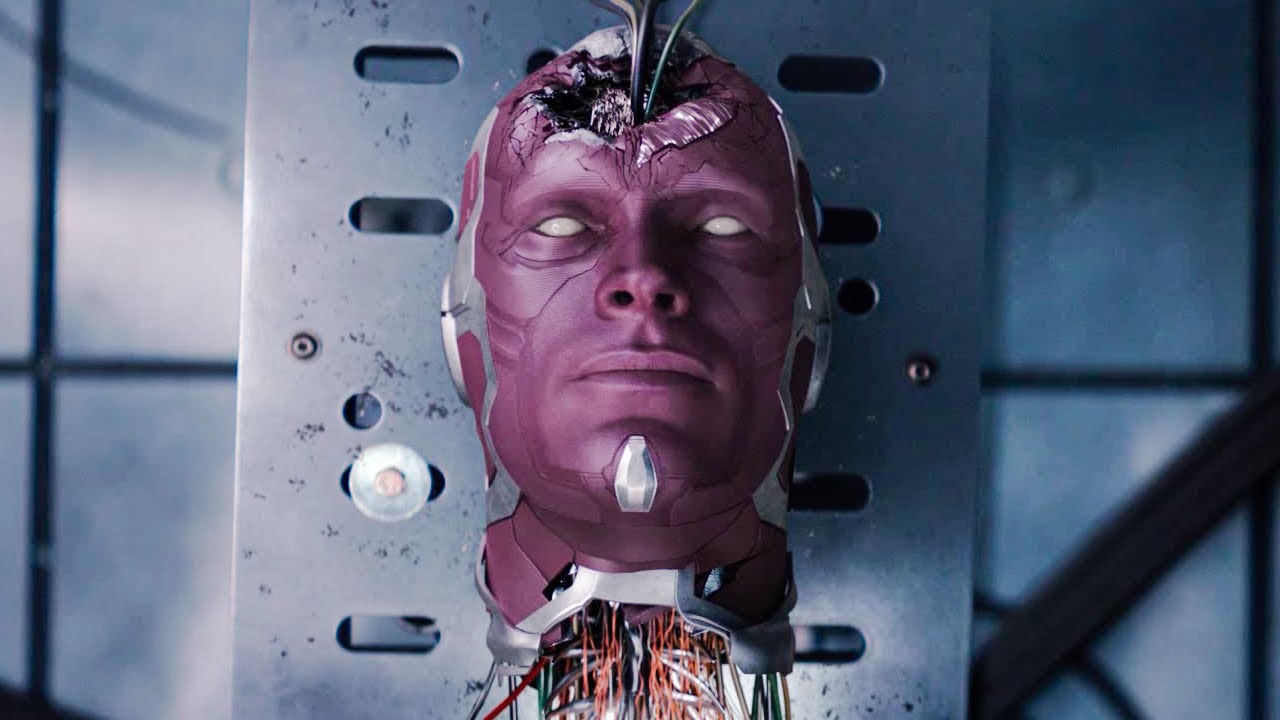 WandaVision Vision's have been taking to pieces scene (S01E08)
