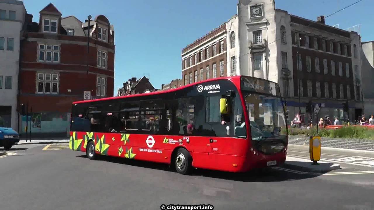 Electric Optare Metrocity EV Bus London route 312