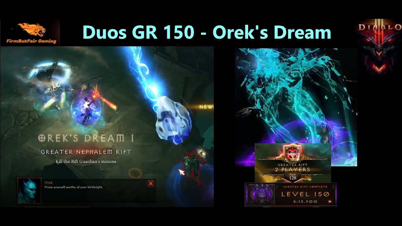 Diablo 3: S27 - Duo's GR 150 - The Dream Run - Orek's Dream - Let's Go!!