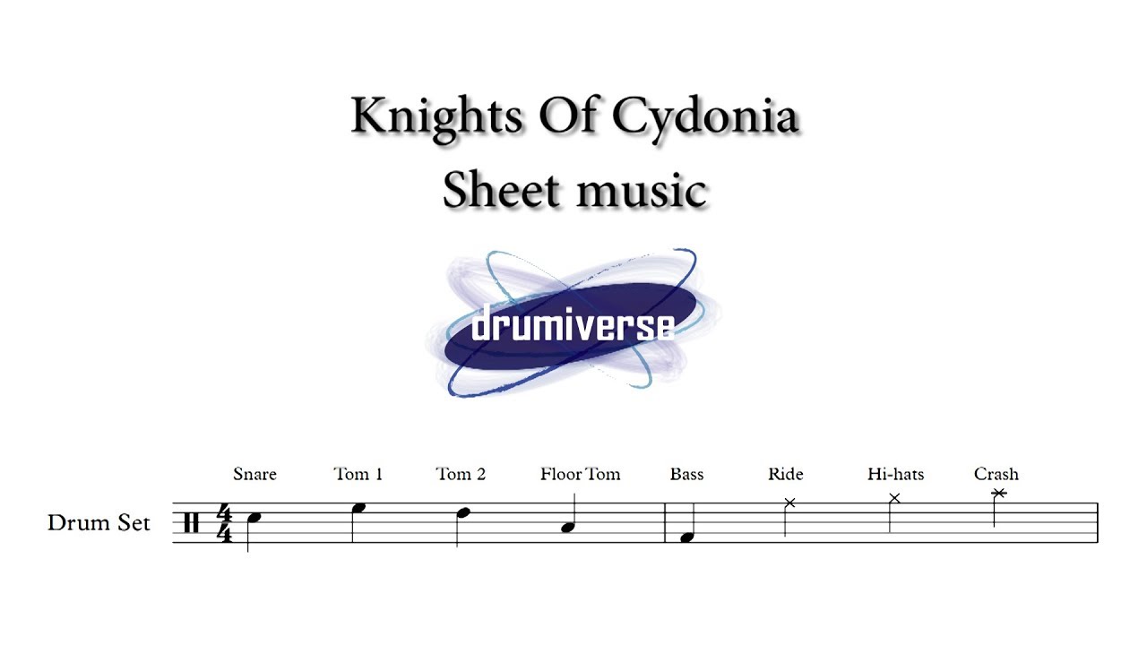 Knights Of Cydonia by Muse - Drum Score (Request #2)