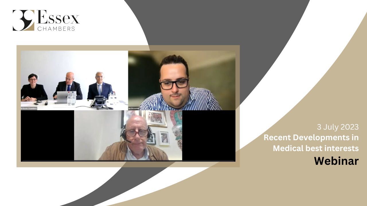 Recent Developments in Medical best interests | Webinar