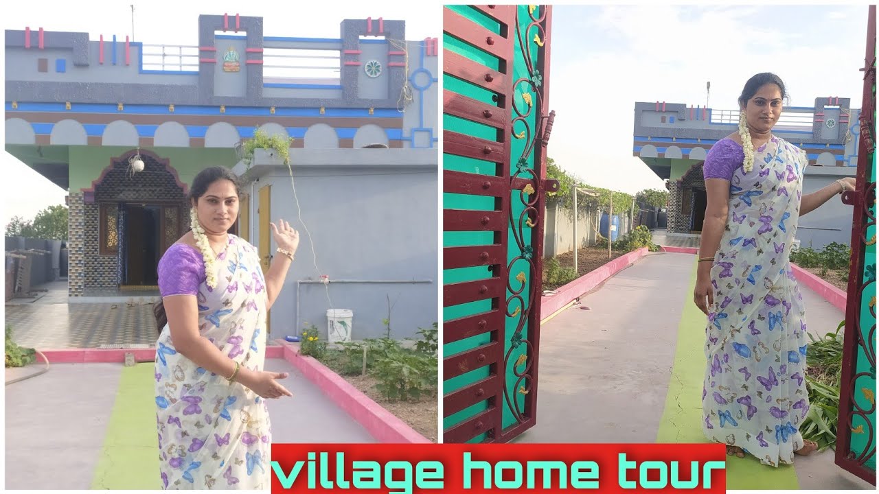 Mena mama home tour|2BHK house in village|My dream house|ఇంత పెద్ద ఇళ్ళఎన్ని గదులలో కట్టరో చూడండి