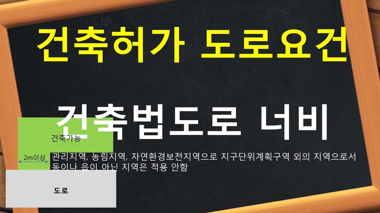 건축허가 도로 요건(건축법 도로)