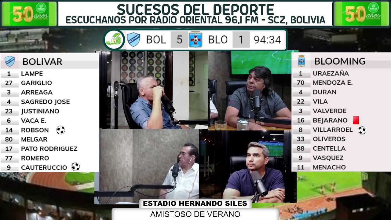 AMISTOSO DE VERANO - BOLIVAR VS BLOOMING
