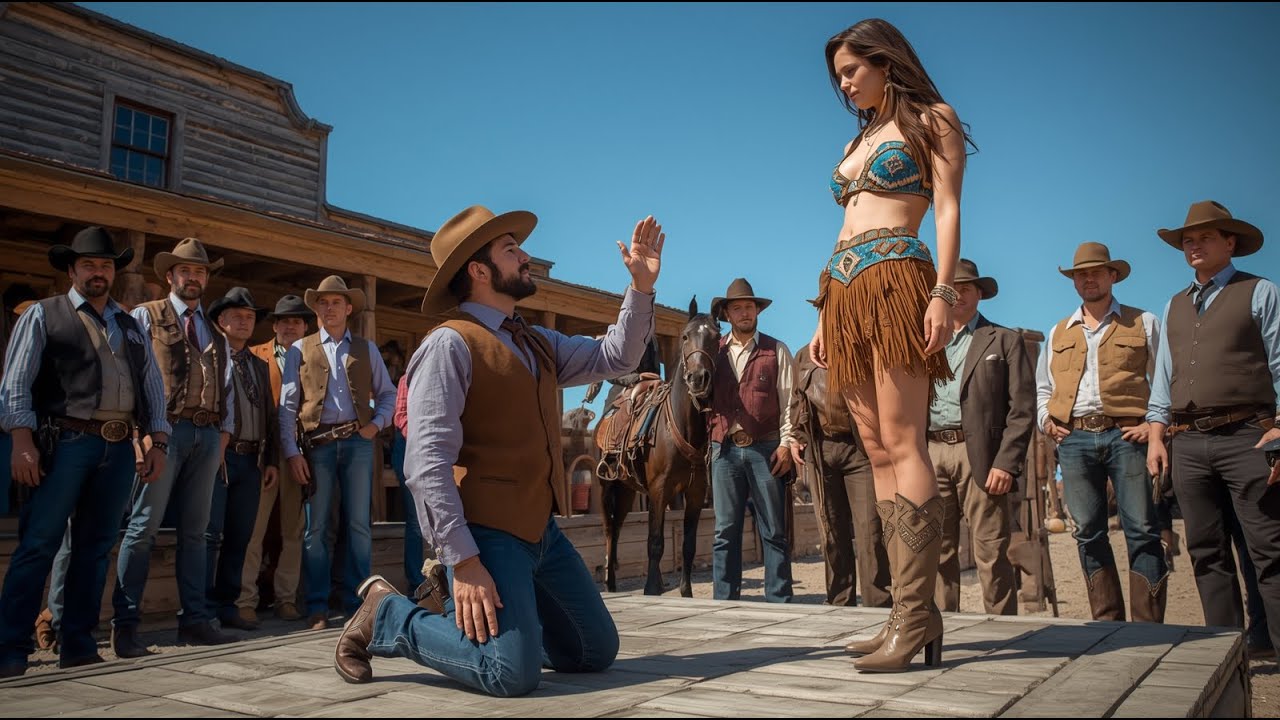 “They Offered Her for Half Price, but No One Dared Bid — Until a Lone Cowboy Raised His Hand”|Stil