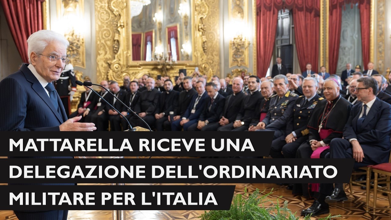 Il Presidente Mattarella incontra una delegazione dell'Ordinariato Militare per l'Italia