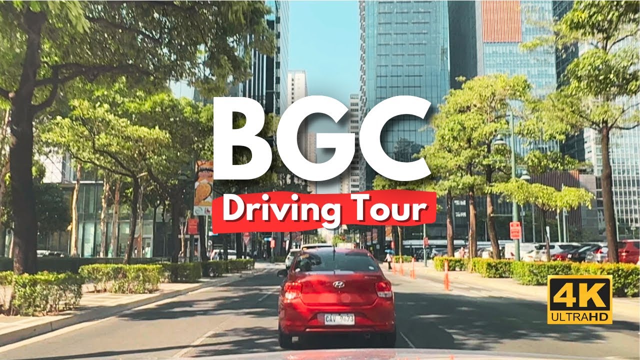 Driving Tour inside Bonifacio Global City and McKinley Hill | 4K | BGC Taguig, Philippines