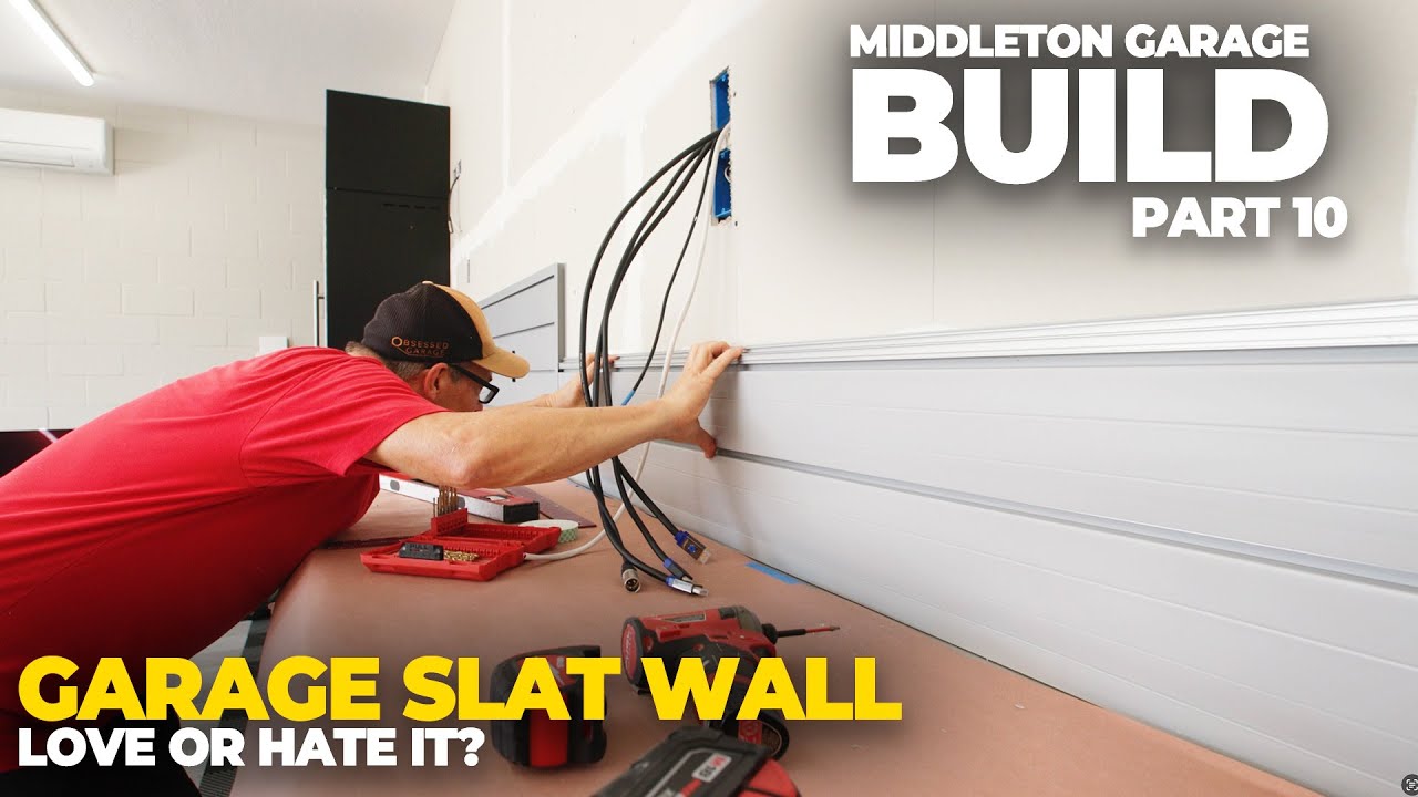 ProSlat PVC Slatwall Install Begins! Do I Hate It? | Middleton Garage Build