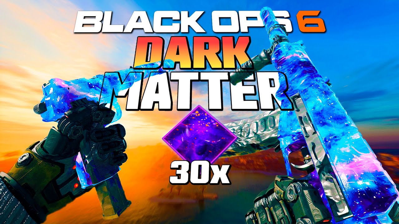 Então PEGUEI 30 camuflagens DARK MATTER em 1 VÍDEO no BLACK OPS 6!