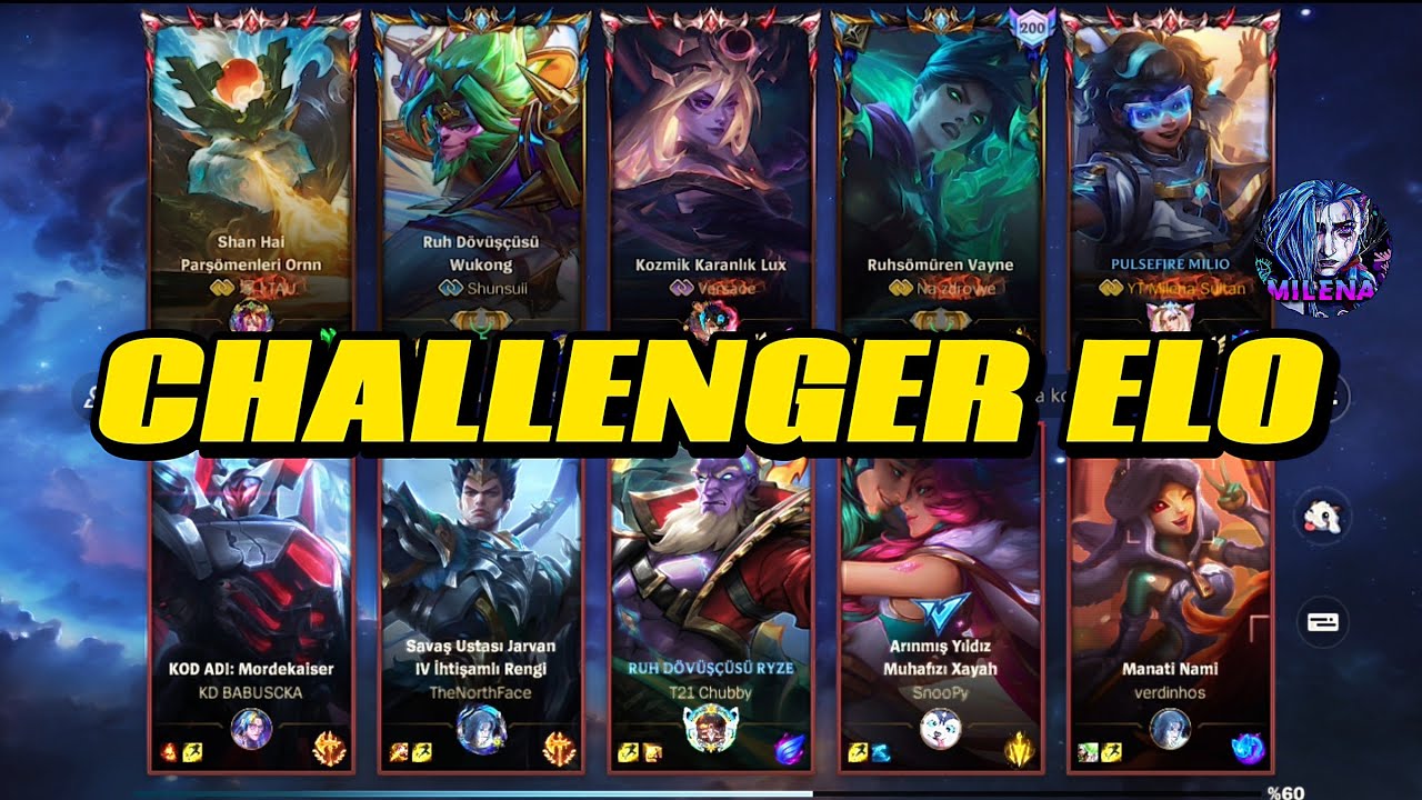 CHALLENGER ELO VAYNE MİLİO OYNADIK! MİLİOYLA JARVANI KADİME SOKMADIM 🧚🏻🤨
