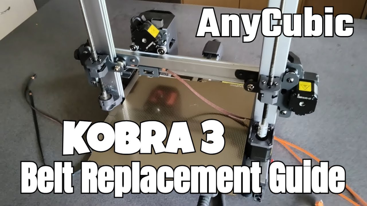 Anycubic Kobra 3 Belt Replacement  Its EASY! + check other things