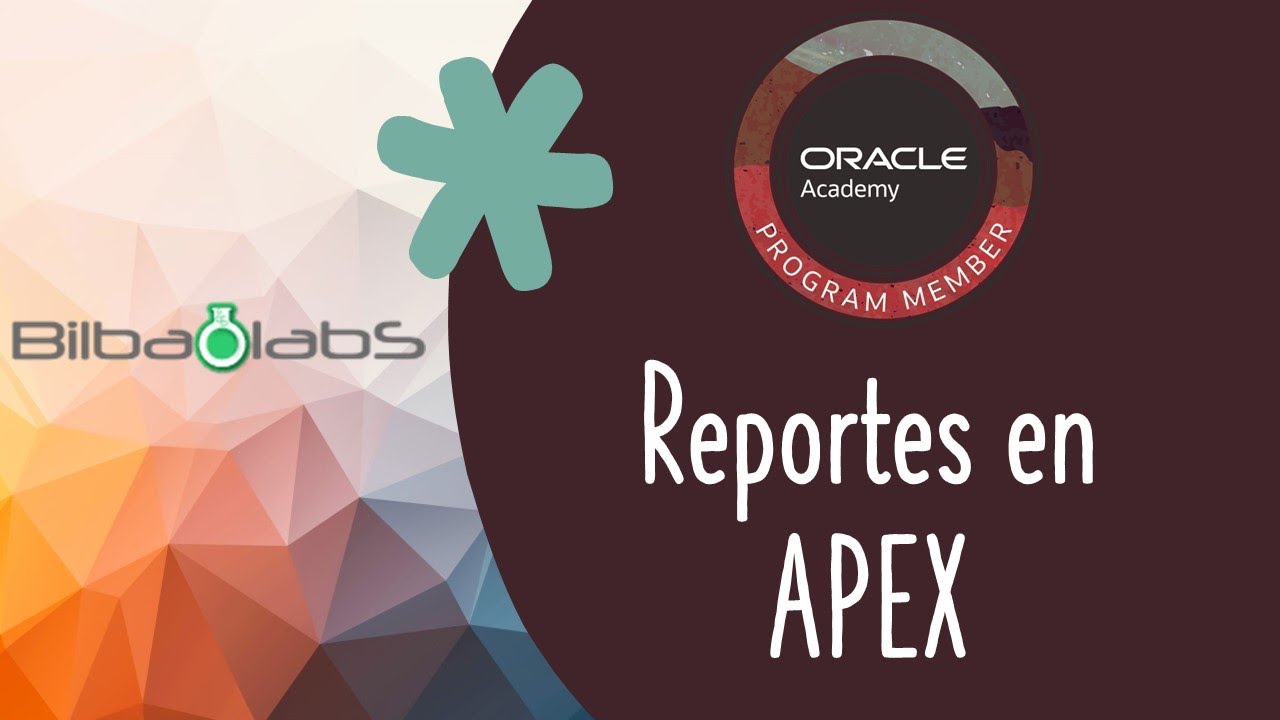 9. Crear Reportes en APEX - ORACLE