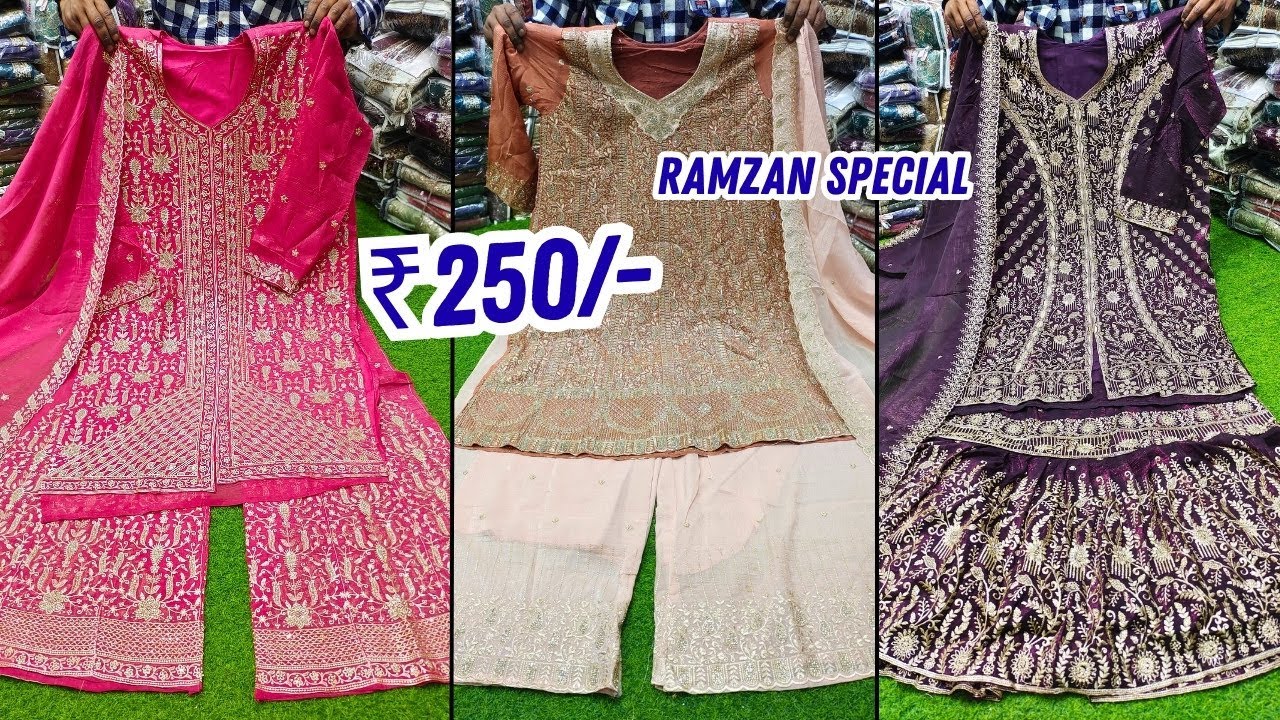 Ramzan Special Russian Plazo Trending Pakistani Dresses Readymades Shopping